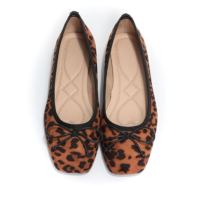 Leopard Ballerinaskor