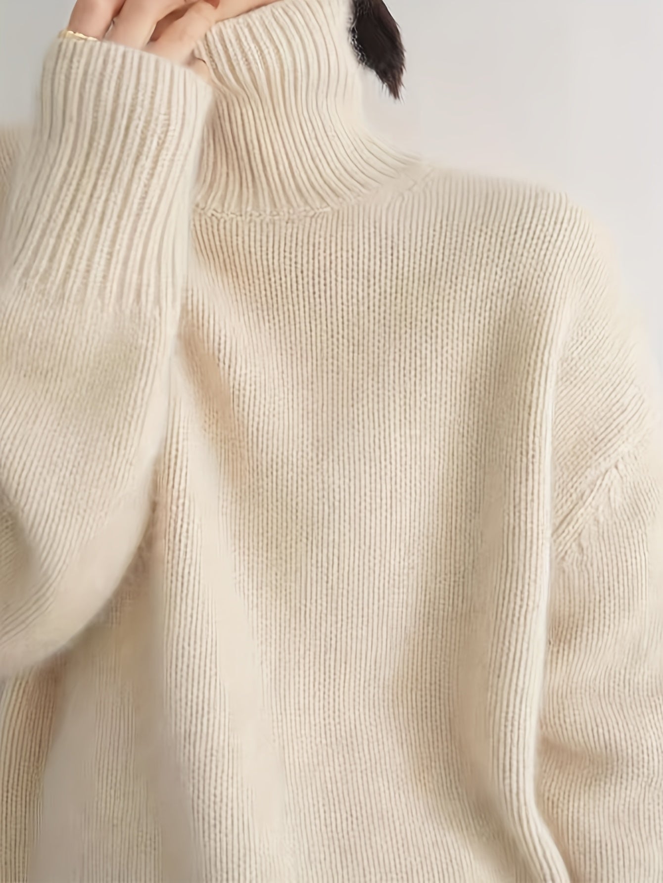 Tröja med Hög Krage